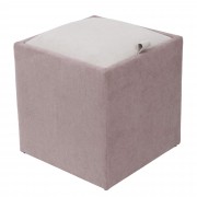 Taburet Box stofa - roz K19/crem K8